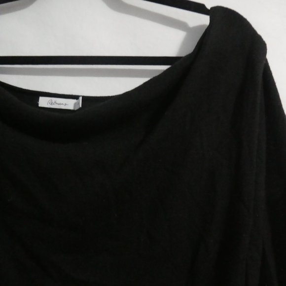 REITMANS | large | Sheer Black Knit Poncho / Shawl With Sleeves | GUC - Picture 4 of 16